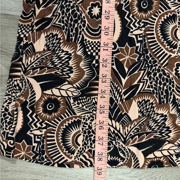 Anthropologie Black and Brown Patterned Flare Pants - Picture 7 of 8